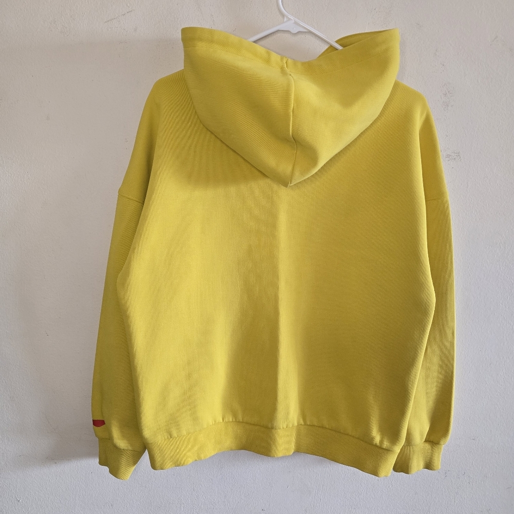 Li-Ning Young N Rich Hoodie Men's M Yellow Retro Graphic Streetwear Gymnast 90s - Picture 2 of 16